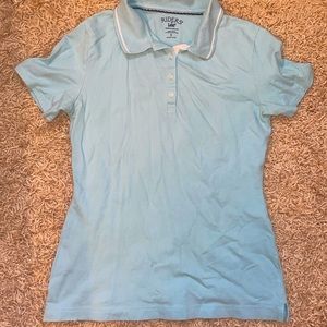 Riders by Lee Light Blue Polo